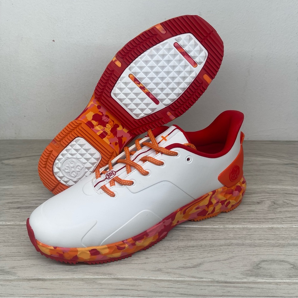 GFore MG4+ Ghost Drop 3 Mens Golf Shoes Orange White G4MS22EF26L3 Size 11.5